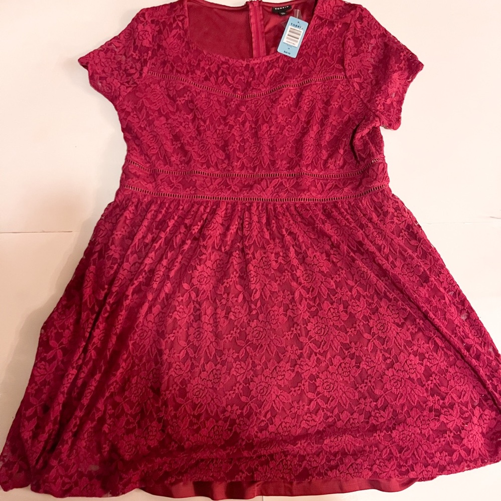 Torrid Floral Lace Cocktail Dress SZ-18
